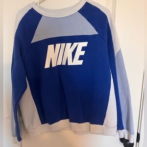 Nike Blue Colorblock sweatshirt